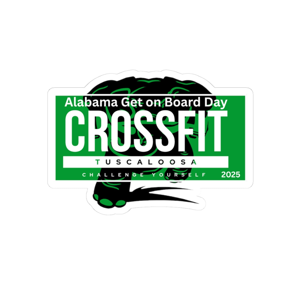 CrossFit Kiss-Cut Stickers, Custom Workout Decals, Gym Motivation Stickers, Alabama Get on Board Day, Fitness Decor, Laptop Stickers, [...]