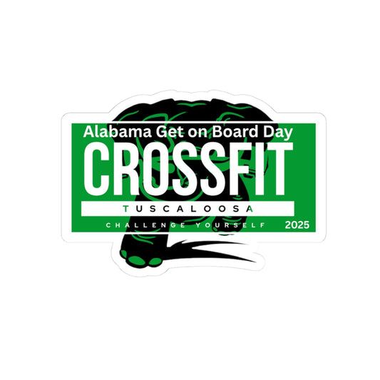 CrossFit Kiss-Cut Stickers, Custom Workout Decals, Gym Motivation Stickers, Alabama Get on Board Day, Fitness Decor, Laptop Stickers, [...]